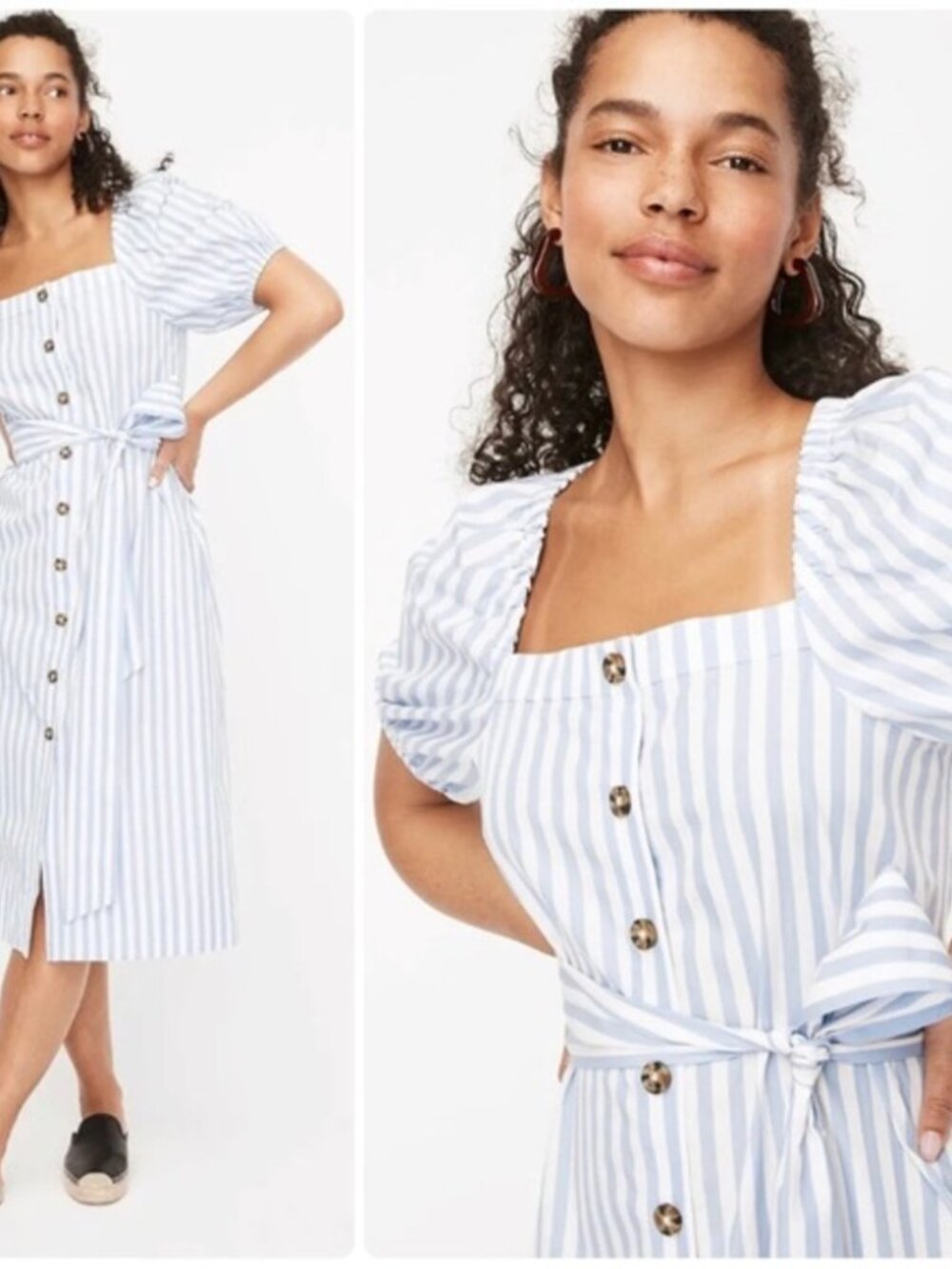 J Crew striped cottage dress